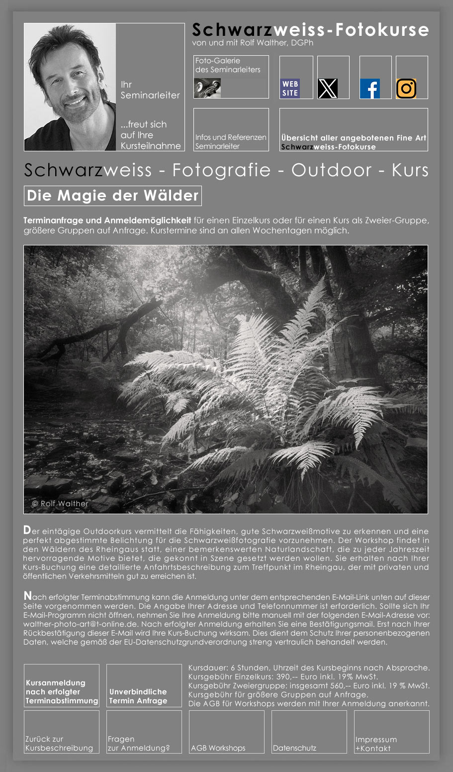 Fotokurse fr Naturfotografie, mit Rolf Walther